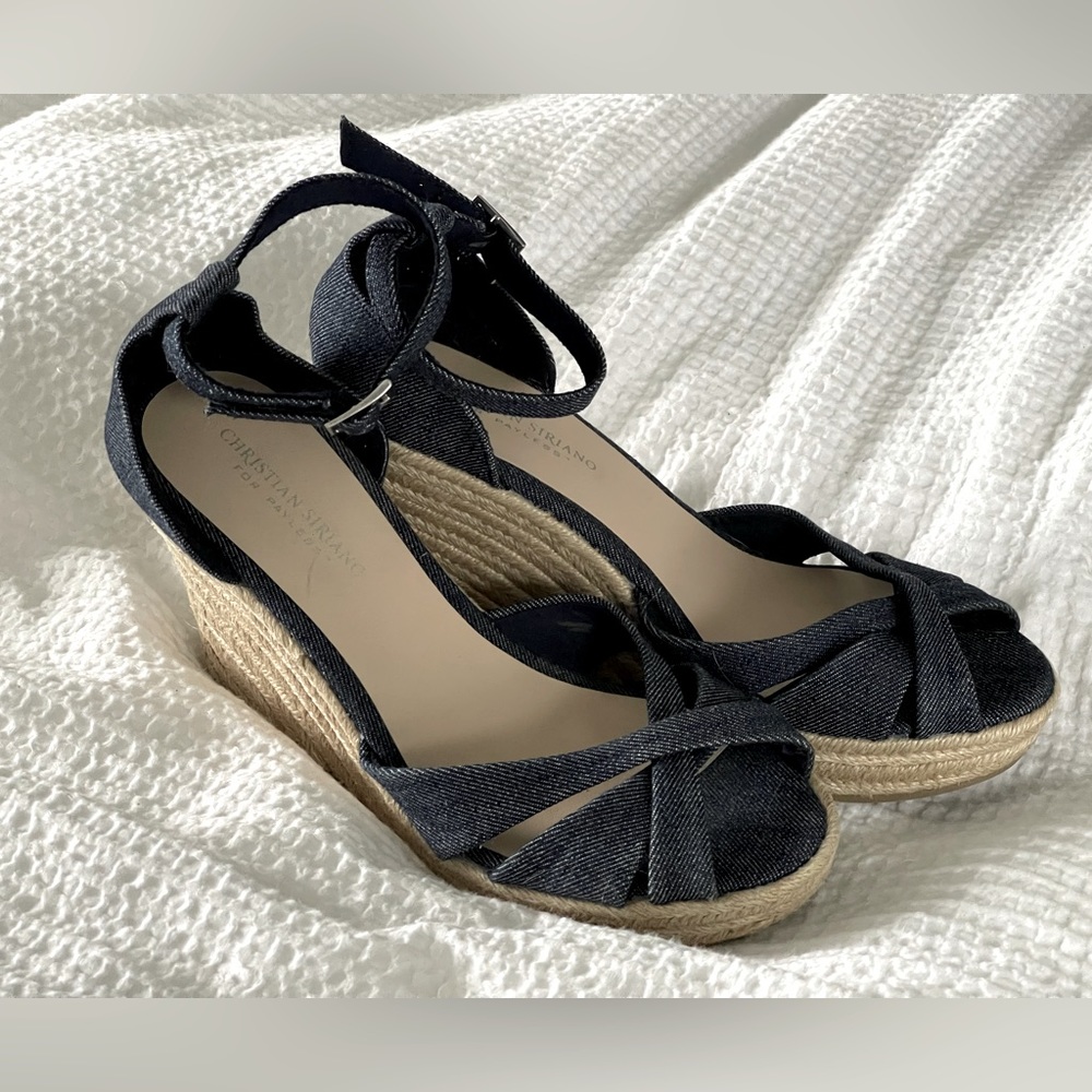 Christian Siriano for Payless Denim Espadrilles Size 9.5